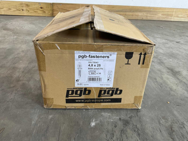 PGB- fasteners - 8000-pack - zelfborende schroef 4.8x25 mm – foto 5 – kavel bij XL Auctions