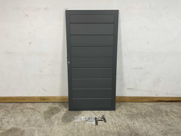 Aluminium tuindeur - Antraciet - 183x93 cm – foto 2 – kavel bij XL Auctions