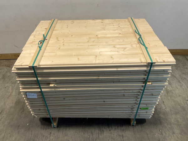 60x Vuren blokhutprofiel mes- en groef 119x14,5x4,5cm – foto 2 – kavel bij XL Auctions