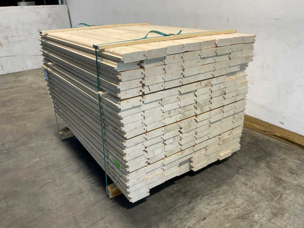 60x Vuren blokhutprofiel mes- en groef 119x14,5x4,5cm – foto 5 – kavel bij XL Auctions
