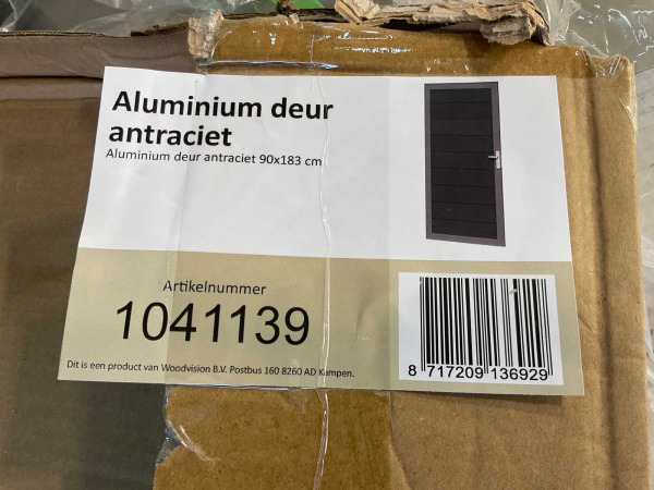 Aluminium tuindeur - Antraciet - 183x93 cm – foto 9 – kavel bij XL Auctions