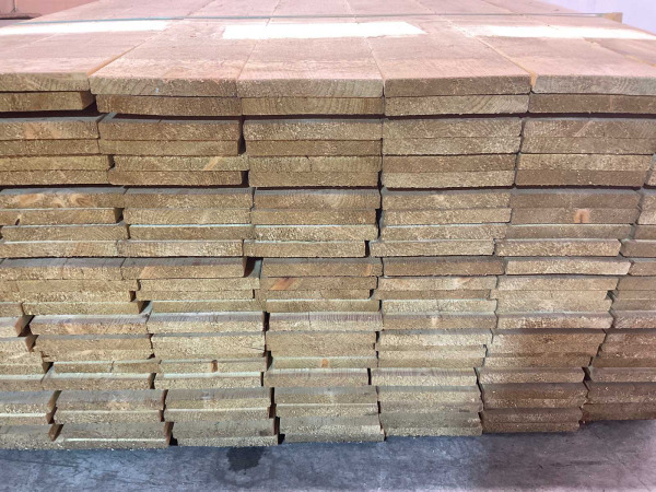 50x Vuren plank geschaafd 540x14,5x2cm – foto 6 – kavel bij XL Auctions