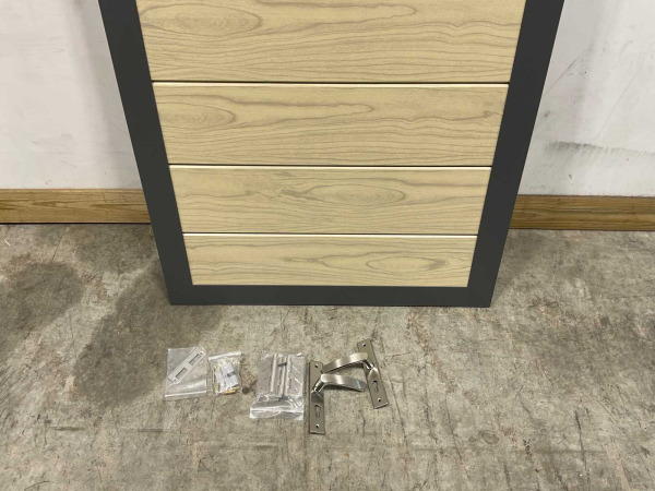 Aluminium tuindeur - houtlook eik - 183x93 cm – foto 6 – kavel bij XL Auctions