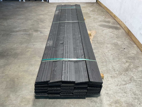 75x Vuren open gevelbekleding board zwart 365x18x1,8 cm – foto 4 – kavel bij XL Auctions