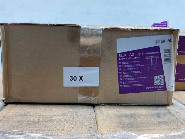 Siniat Bluclad gevelschroeven ø4,2x45 mm - omdoos 30x200 stuks – foto 6 – kavel bij XL Auctions