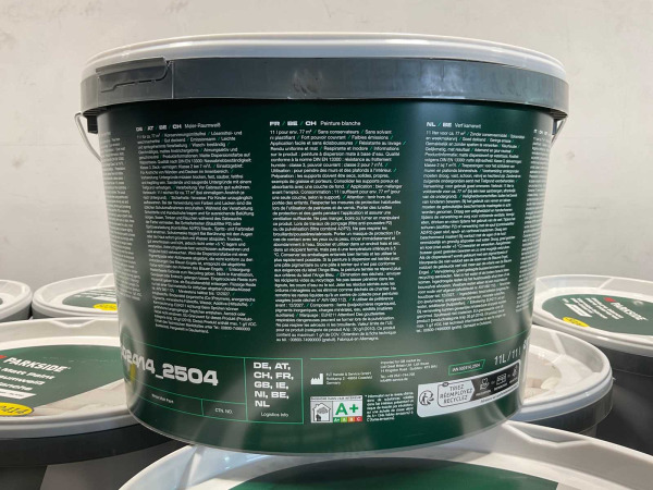 10x Matte muur- en plafondverf - 11 ltr - wit – foto 6 – kavel bij XL Auctions