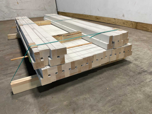 5x Naaldhout kozijn profiel-B binnendraaiend - 200x11x6,6cm – foto 3 – kavel bij XL Auctions