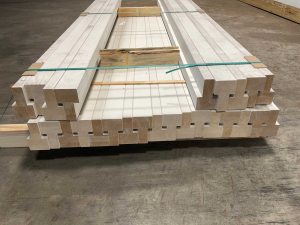 5x Naaldhout kozijn profiel-B binnendraaiend - 200x11x6,6cm – foto 4 – kavel bij XL Auctions