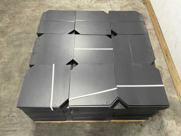 1008x Cedral Leisteen Brandklasse A2 Zwart 40x40cm – foto 3 – kavel bij XL Auctions