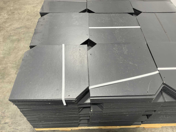 1008x Cedral Leisteen Brandklasse A2 Zwart 40x40cm – foto 4 – kavel bij XL Auctions