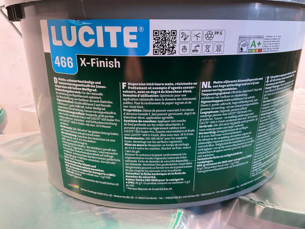 16x Matte muur- en plafondverf - 12 liter - wit RAL 9016 – foto 2 – kavel bij XL Auctions
