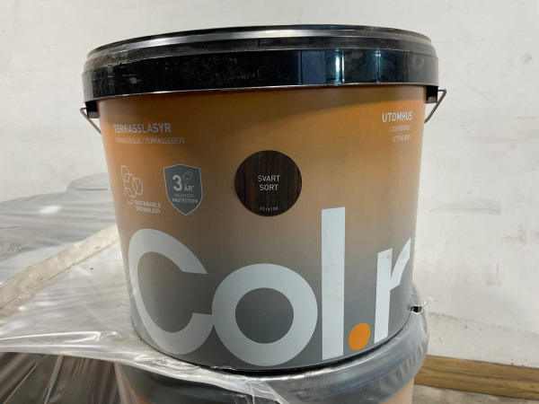 11x Col.r tuinbeits - Zwart - 10 ltr – foto 2 – kavel bij XL Auctions