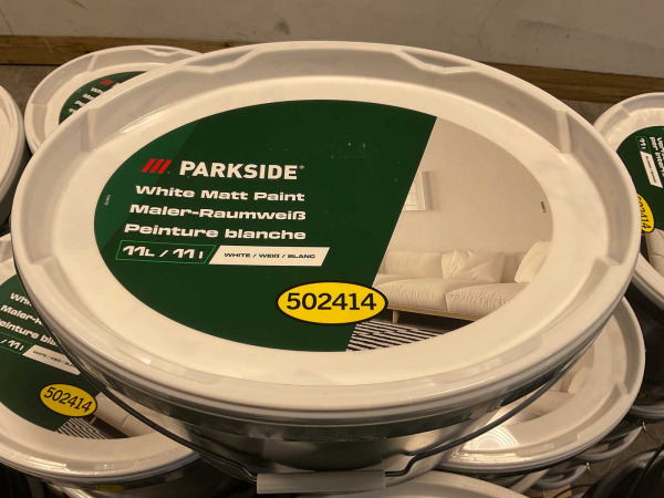 20x Matte muur- en plafondverf - 11 ltr - wit – foto 3 – kavel bij XL Auctions