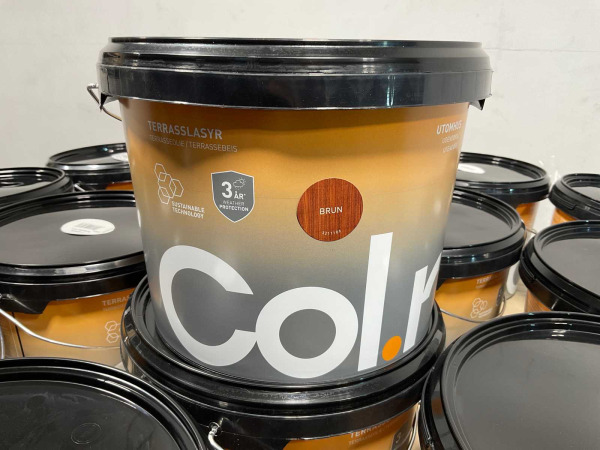 24x Col.r tuinbeits - Bruin - 3 ltr – foto 2 – kavel bij XL Auctions