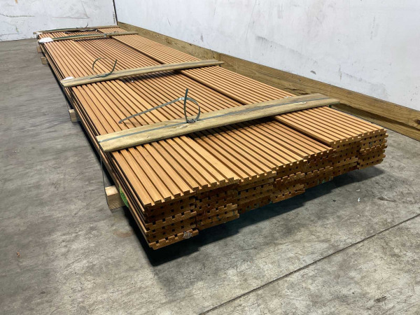 50x Rhombusprofielplank Rib5 Ayous ThermoWood 420x13,8x2,1 cm – foto 4 – kavel bij XL Auctions