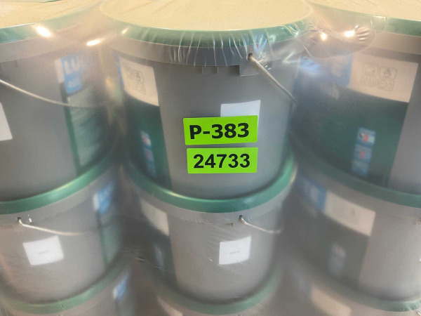 8x Matte muur- en plafondverf - 12 liter - wit RAL 9016 – foto 6 – kavel bij XL Auctions