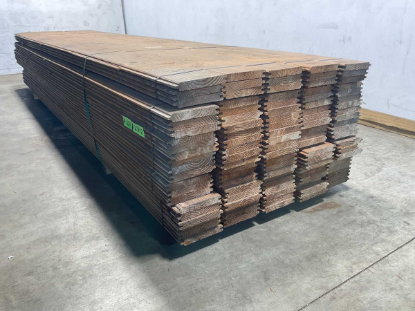 15x Douglas plank blokhutprofiel 400x19,5x2,8cm – foto 5 – kavel bij XL Auctions