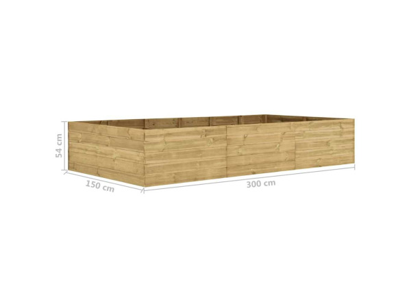 VidaXL plantenbak grenenhout 300x150x54cm – foto 3 – kavel bij XL Auctions