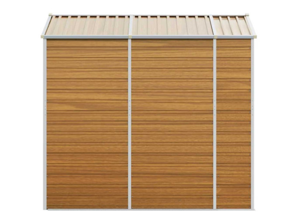 VidaXL metalen tuinschuur houtlook 215x191x198cm – foto 7 – kavel bij XL Auctions