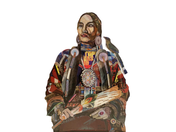 3D schilderij 'Indianenvrouw' – foto 2 – kavel bij XL Auctions