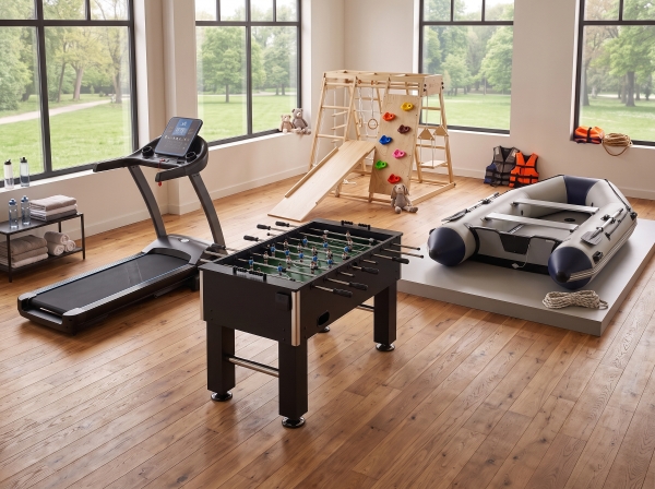 Sport, speelgoed en dieren