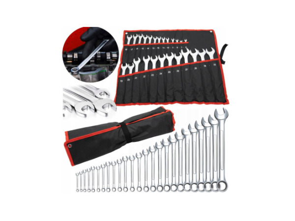 25-delige Ring – Steeksleutelset 6-36mm Chrome Vanadium – foto 2 – kavel bij XL Auctions