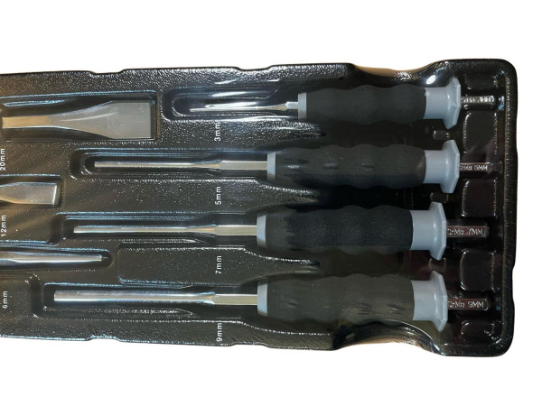 Beitelset 7-delig 3-20 mm Diverse Soorten – foto 3 – kavel bij XL Auctions