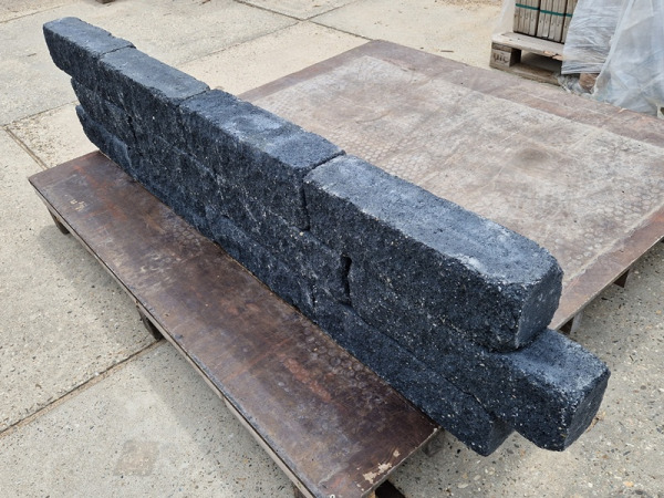 60x Muurblok Antraciet 12x15x50 Cm – foto 4 – kavel bij XL Auctions