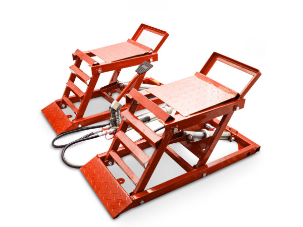 prijplaten - In hoogte verstelbaar - Hydraulisch - Rood - Se – foto 9 – kavel bij XL Auctions