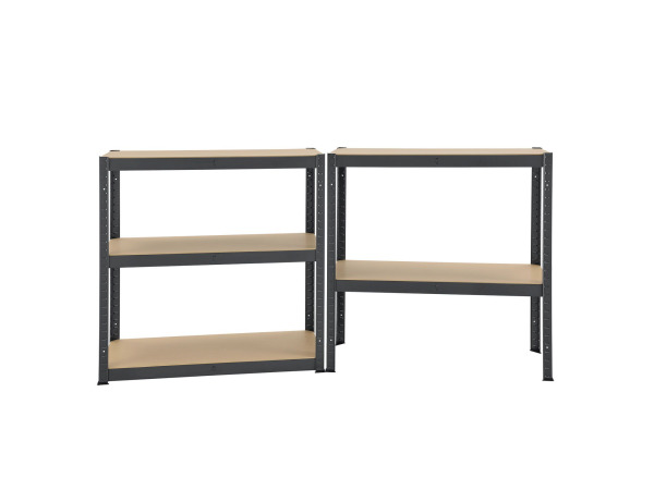 Stellingkast Dubbel - 180x90x40 cm - Grijs – foto 14 – kavel bij XL Auctions