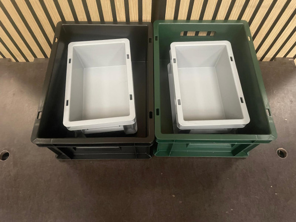 Set van 4 Kunststof Opbergbakken – 2 Groot & 2 Klein – foto 2 – kavel bij XL Auctions