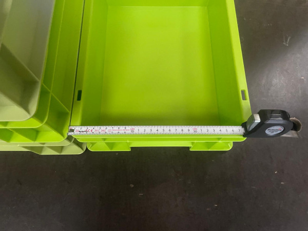 Set van 4 Kunststof Opbergbakken – Groen – foto 2 – kavel bij XL Auctions
