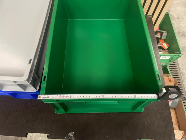 Set van 3 Kunststof Opbergbakken – Blauw, Grijs & Groen – foto 2 – kavel bij XL Auctions