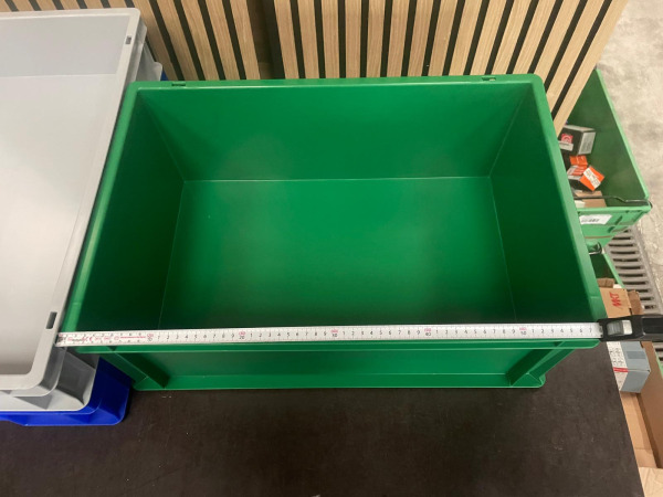 Set van 3 Kunststof Opbergbakken – Blauw, Grijs & Groen – foto 3 – kavel bij XL Auctions