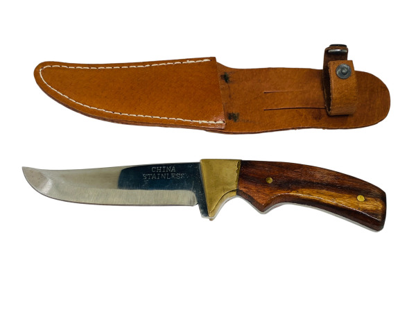 Outdoor Knife | Stainless Steel | Wood & Brass Design – foto 2 – kavel bij XL Auctions
