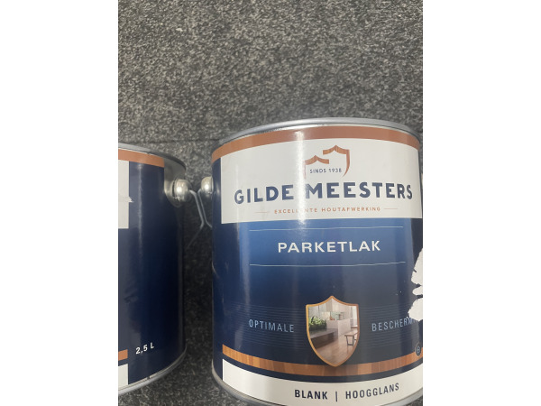2x Gilde Meesters Parketlak Blank Hoogglans – parketlak – foto 3 – kavel bij XL Auctions