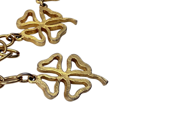 Vintage | Elegante Vergulde Ketting met Klavertjes – foto 2 – kavel bij XL Auctions