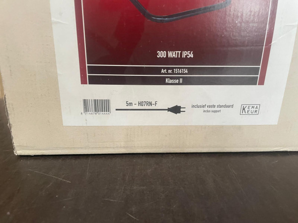 Kelfort Bouwlamp 300W IP54 met Vaste Standaard – foto 2 – kavel bij XL Auctions