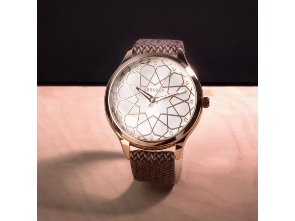 Bergson Ocean dameshorloge rosegoud 33mm – foto 2 – kavel bij XL Auctions