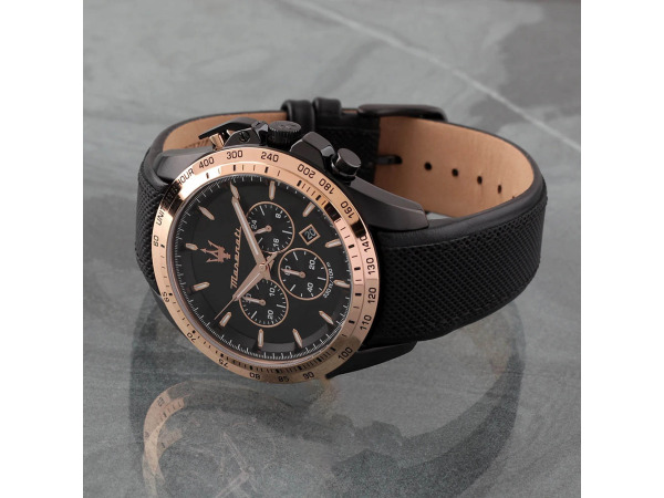 Maserati Traguardo Zwart/Rose 45mm
