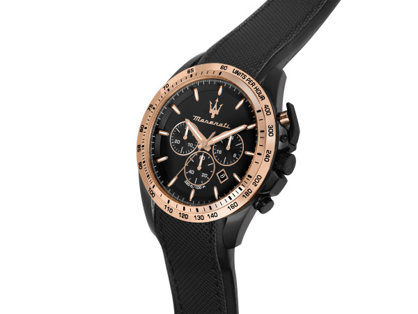 Maserati Traguardo Zwart/Rose 45mm – foto 6 – kavel bij XL Auctions