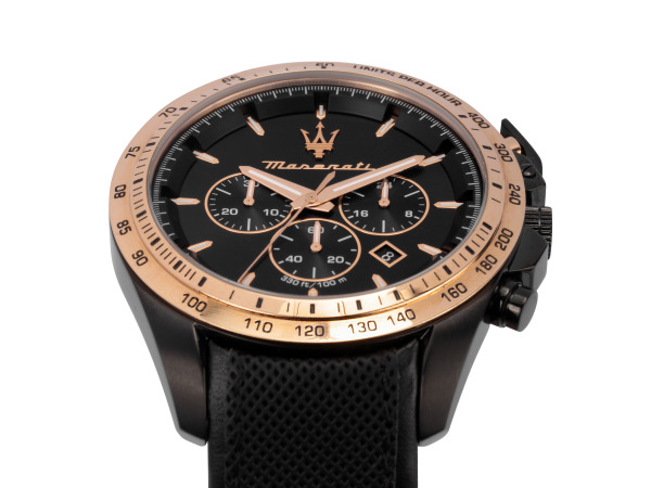 Maserati Traguardo Zwart/Rose 45mm – foto 8 – kavel bij XL Auctions