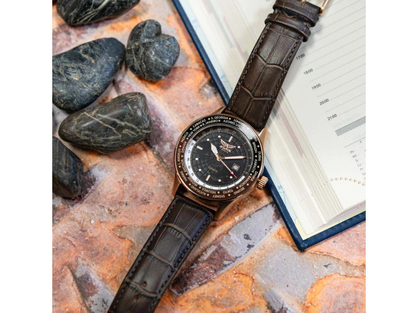 Aviator F-series Pilot heren horloge bruin 45mm – foto 3 – kavel bij XL Auctions