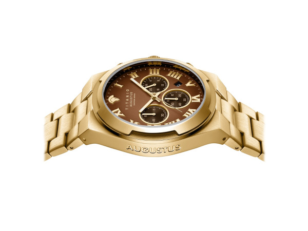 Titanio Horloge Augustus Goud 42mm – foto 5 – kavel bij XL Auctions