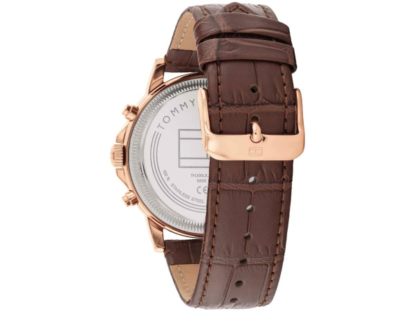 Tommy Hilfiger Horloge Stewart Rosegoud/Bruin 44mm – foto 4 – kavel bij XL Auctions