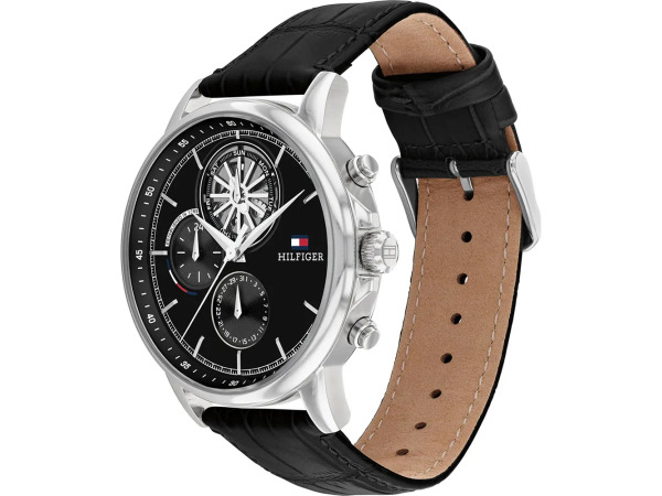 Tommy Hilfiger Horloge Stewart Zwart 44mm – foto 3 – kavel bij XL Auctions