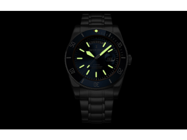 Jacob Zech Horloge Athena Zilver/Blauw 42mm – foto 7 – kavel bij XL Auctions