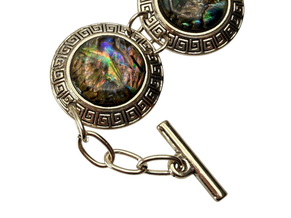 3-Delige Sieradenset met Iriserende Abalone – foto 3 – kavel bij XL Auctions