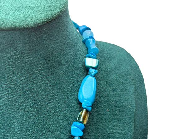 Elegant Collier met Turkooiskleurige Stenen – foto 2 – kavel bij XL Auctions
