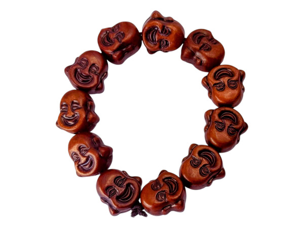 Handgesneden Houten Boeddha Hoofden Gebedskralen Armband – foto 2 – kavel bij XL Auctions